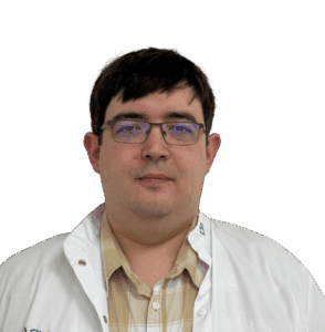 Doctor în halat alb, poză tip portret